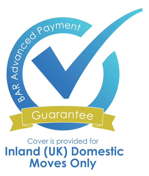 APG Approved Payment Guarantee badge — UK domestic removals