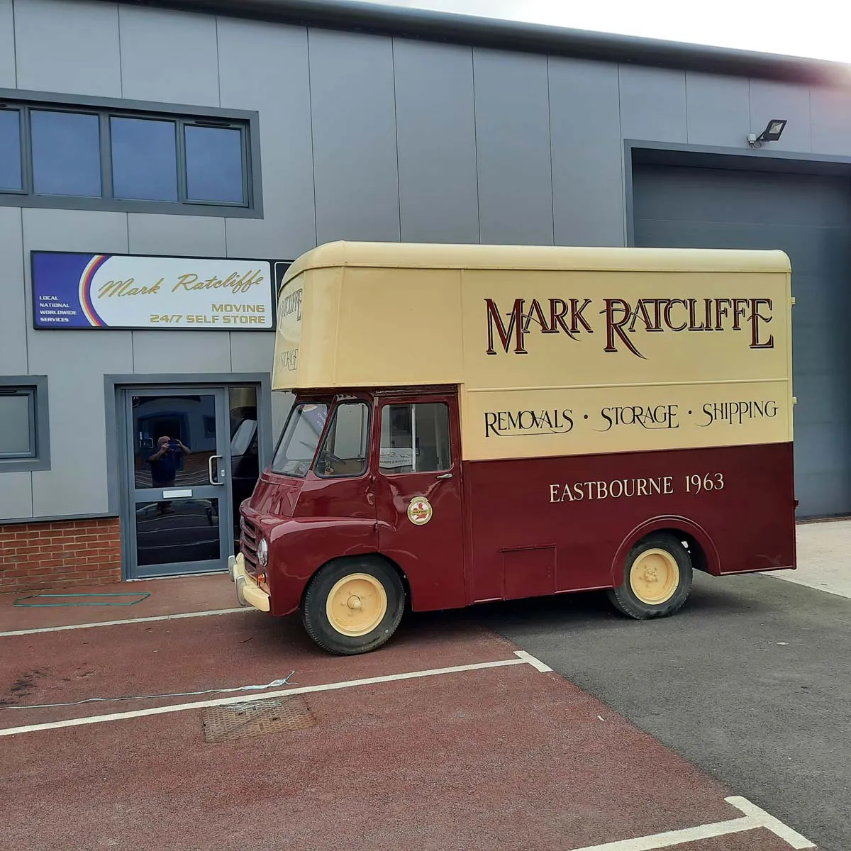 1963 vintage Bedford removal van from the Mark Ratcliffe Moving fleet