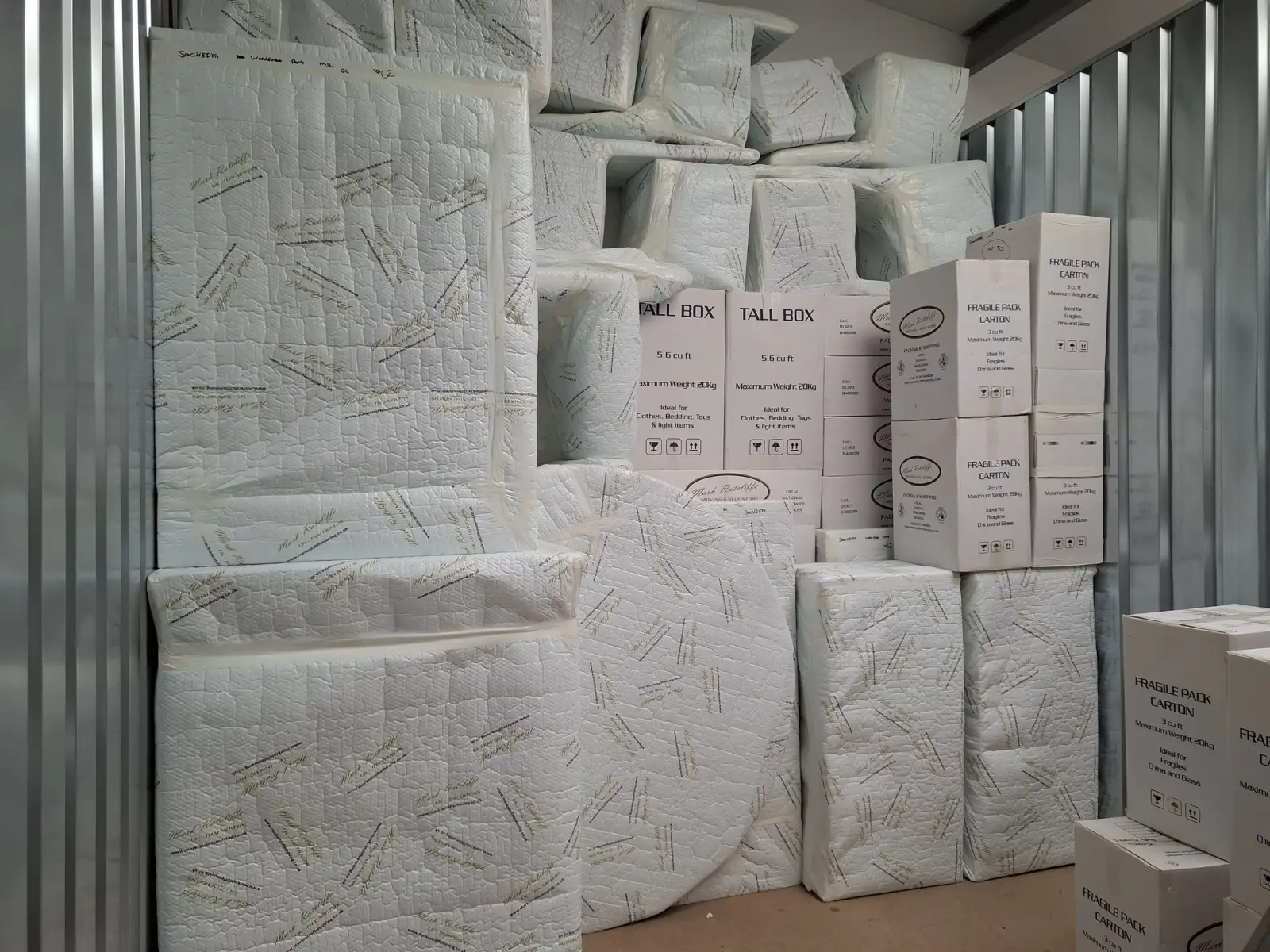 Mark Ratcliffe export packing and wrap for an international shipment