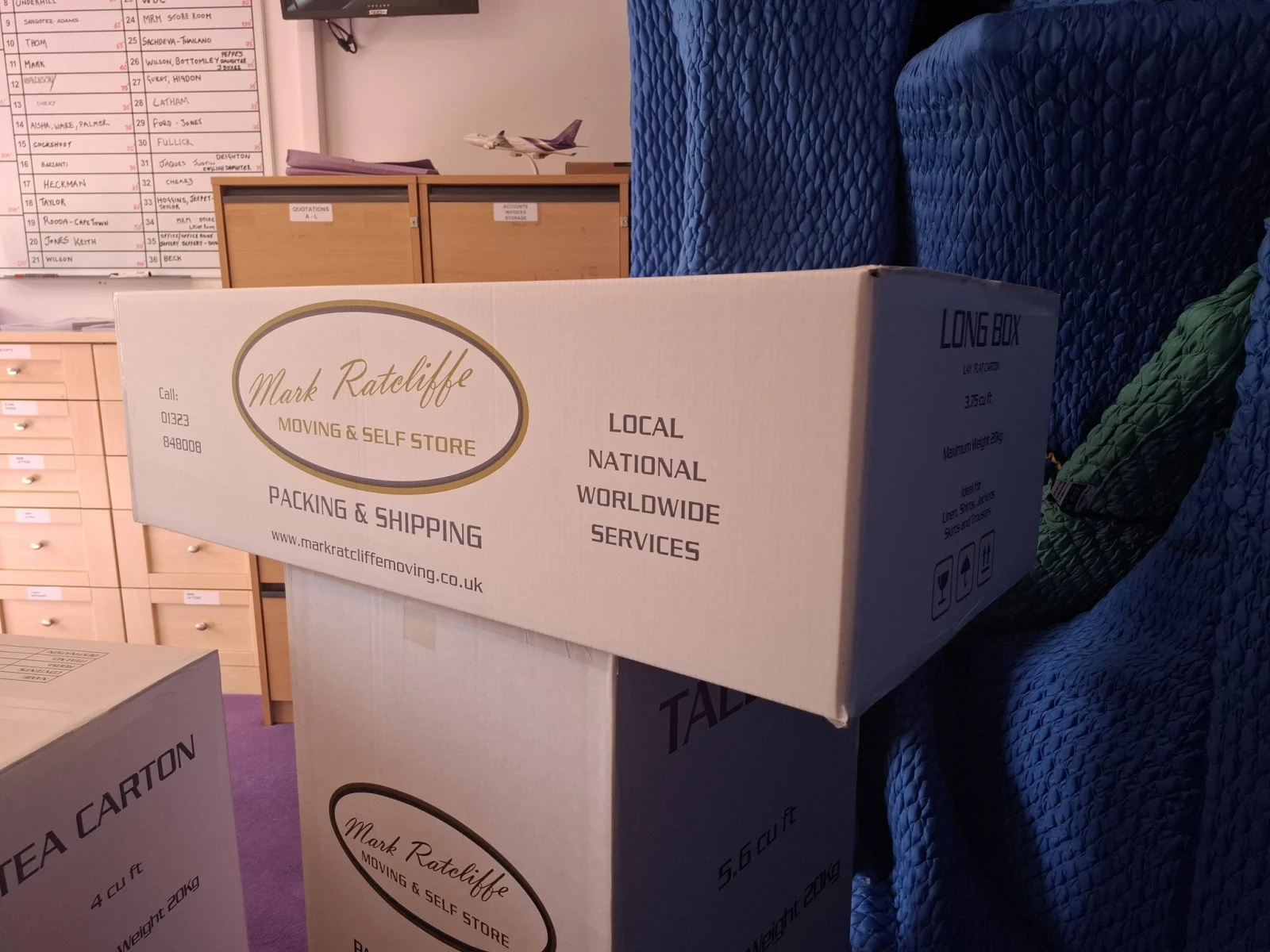 Mark Ratcliffe long box carton in 3.75 cubic feet